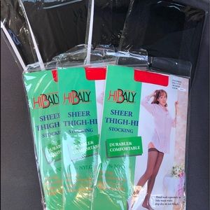 Womens sheer thigh high stockings